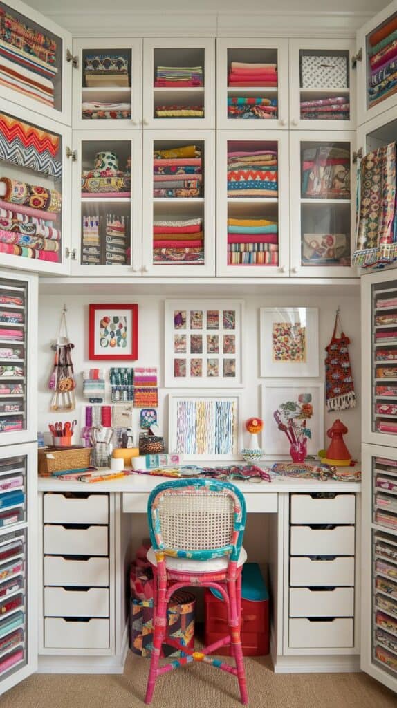 Boho Small Craft Room: Maximize Space