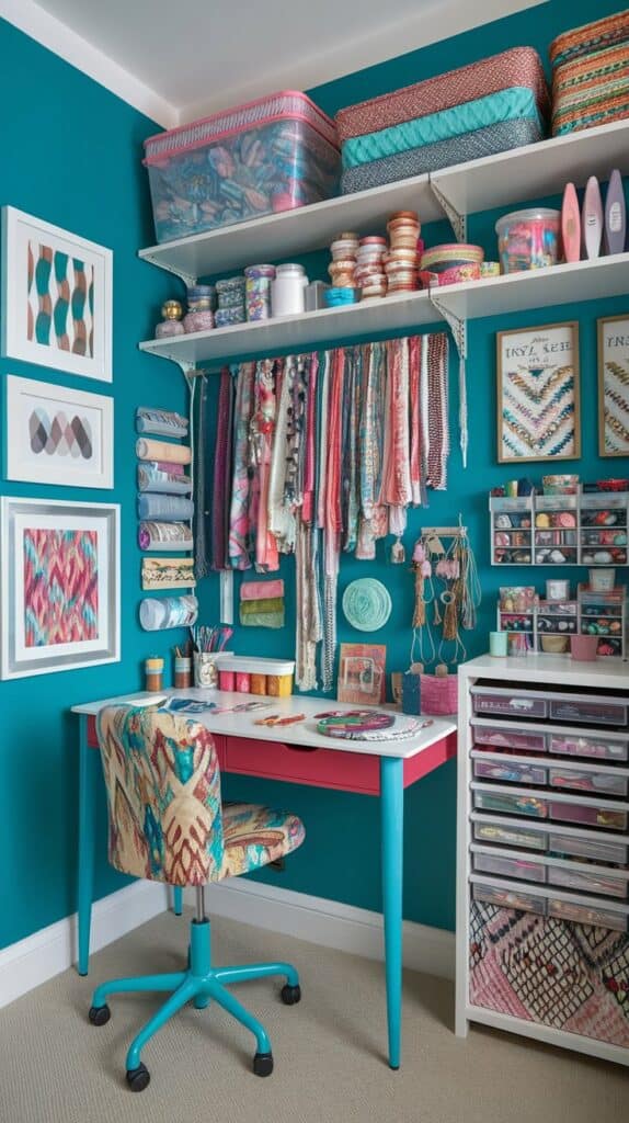 Craft Room Inspiration: Small Boho Spaces