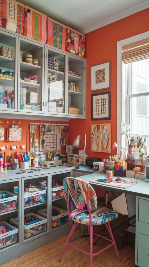 Boho Craft Room Essentials: Organization Tools