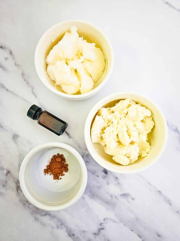 Homemade Body Butter - Gingerbread Ingredients