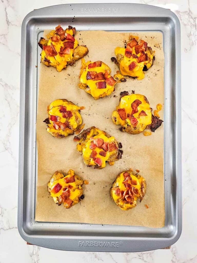 Loaded Smashed Potatoes - Appetizer Recipe
