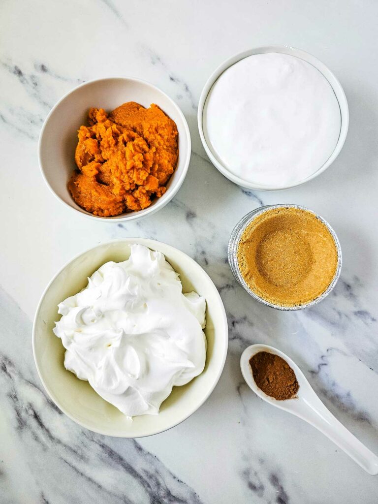 Mini Pumpkin Pie Marshmallow Cups Ingredients