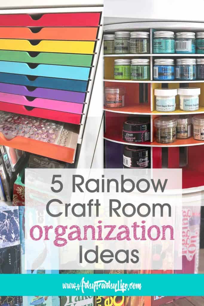 5 Fun and Creative Rainbow Craft Room Organization Ideas