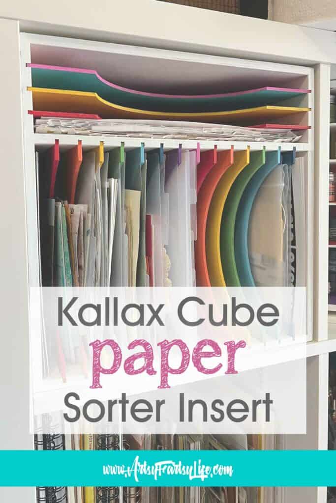 Wicked Cool Ikea Kallax Paper Sorter