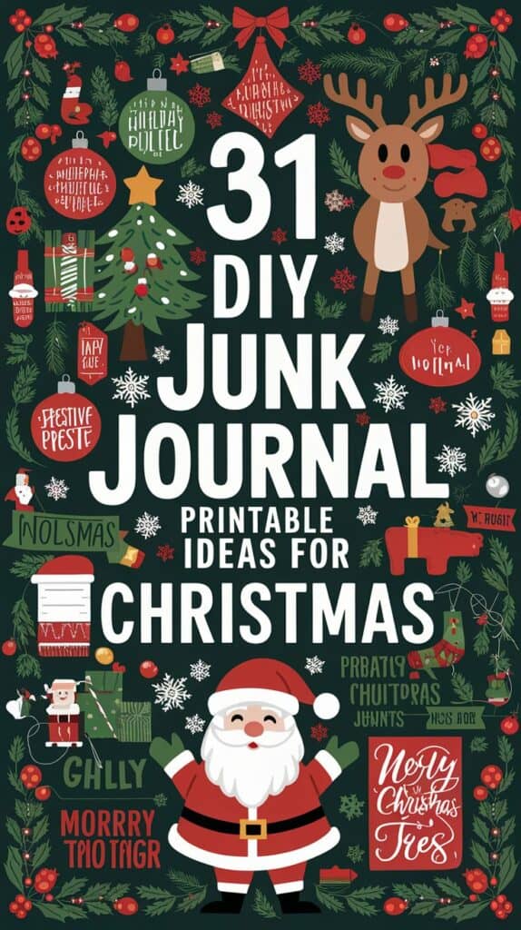 31 DIY Junk Journal Printable Ideas For Christmas
