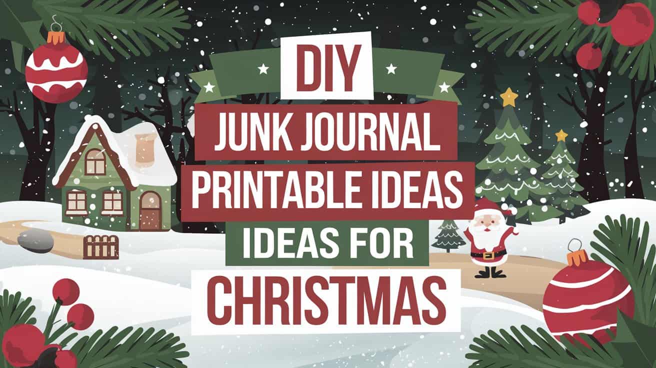 31 DIY Junk Journal Printable Ideas For Christmas