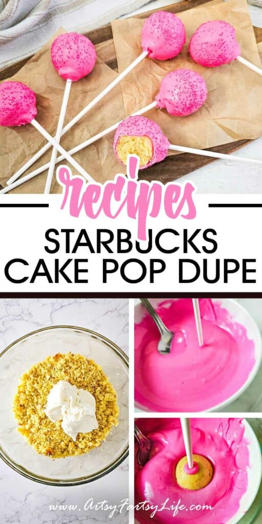 Super Simple Pink Cake Pops! Starbucks Dupe