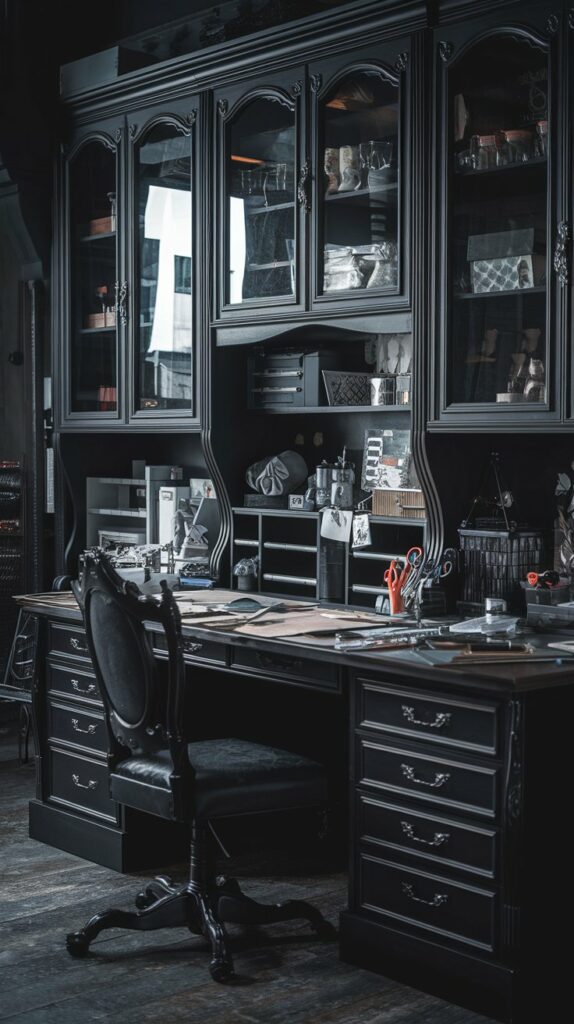 27 Craft Room Ideas for Your Dark Aesthetic