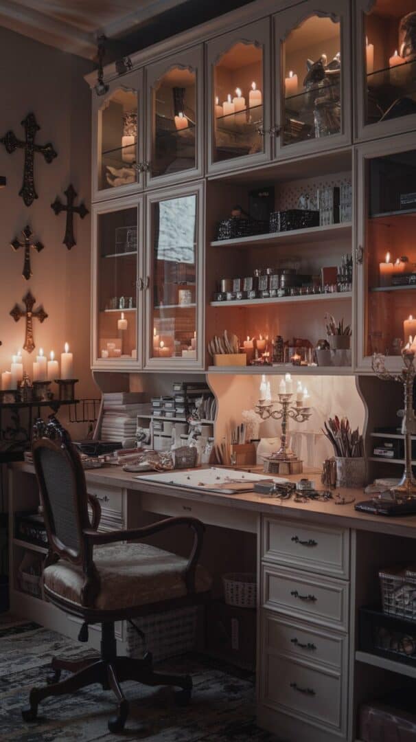 27 Craft Room Ideas Aesthetic For Your Dark Heart · Artsy Fartsy Life