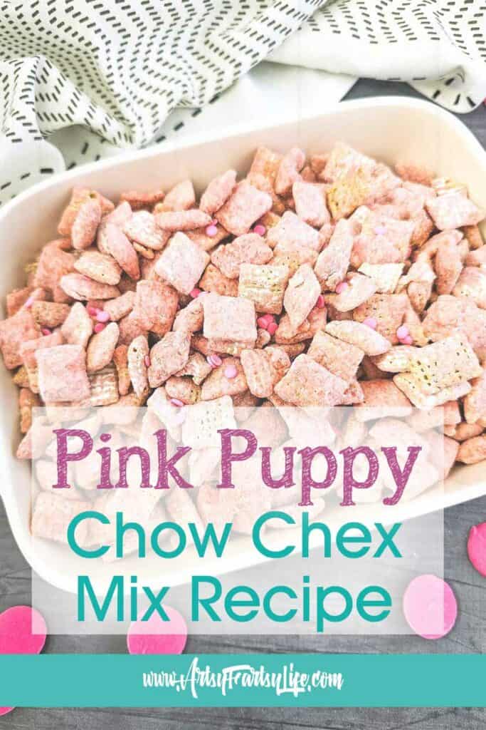 Pink Puppy Chow Chex Mix Recipe