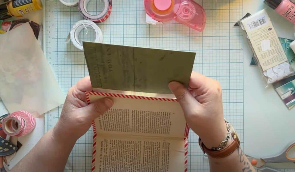 Create a Hinge In Your Altered Book