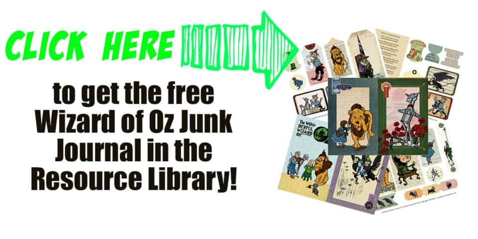 Wicked Cool Wizard of Oz Junk Journal Printable · Artsy Fartsy Life