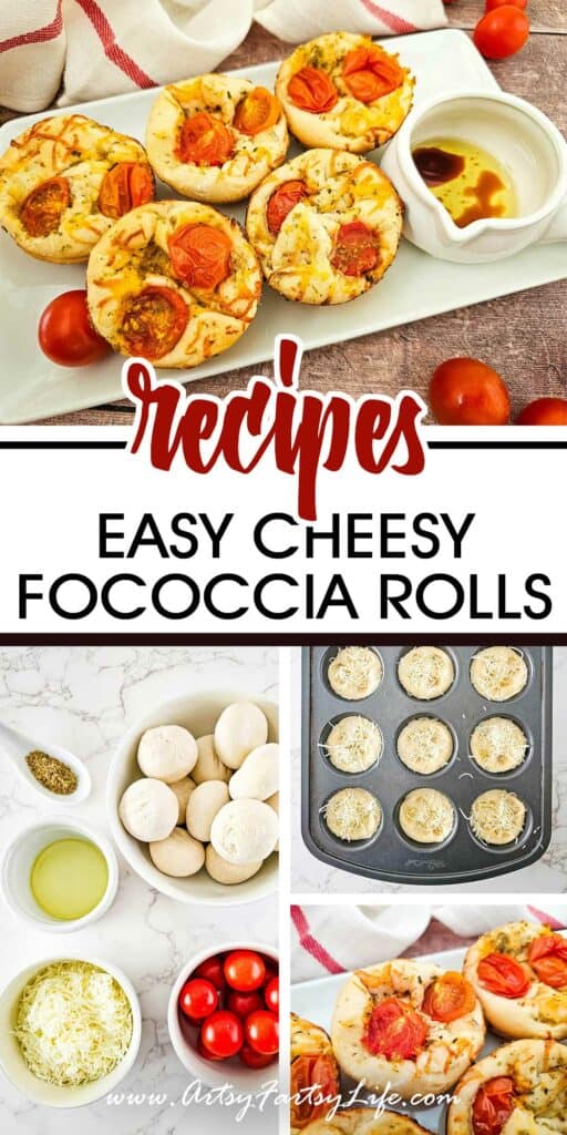 Easy Cheesy Focaccia Rolls