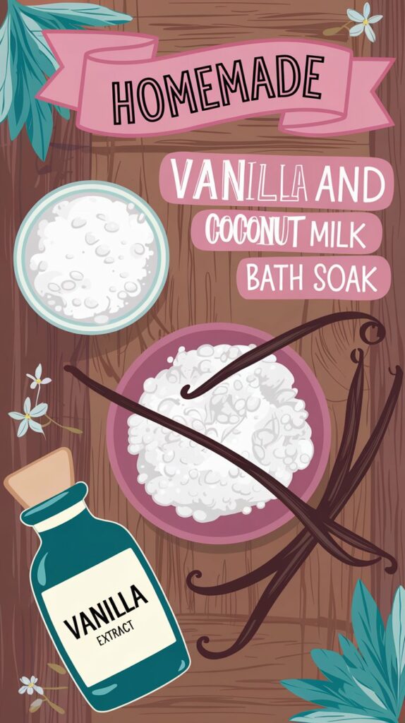 Homemade Vanilla and Coconut Milk Bath Soak