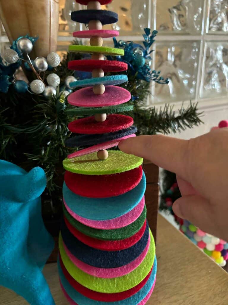 Festive Felt Colorful Christmas Tree - Eclectic Home Decor
