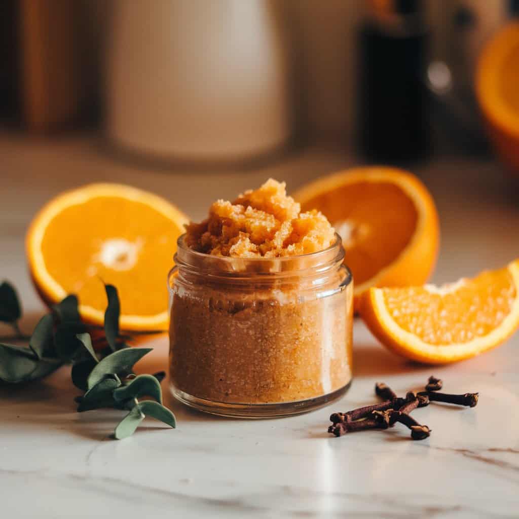 Homemade Orange and Clove Hand Scrub (Perfect for Winter!)