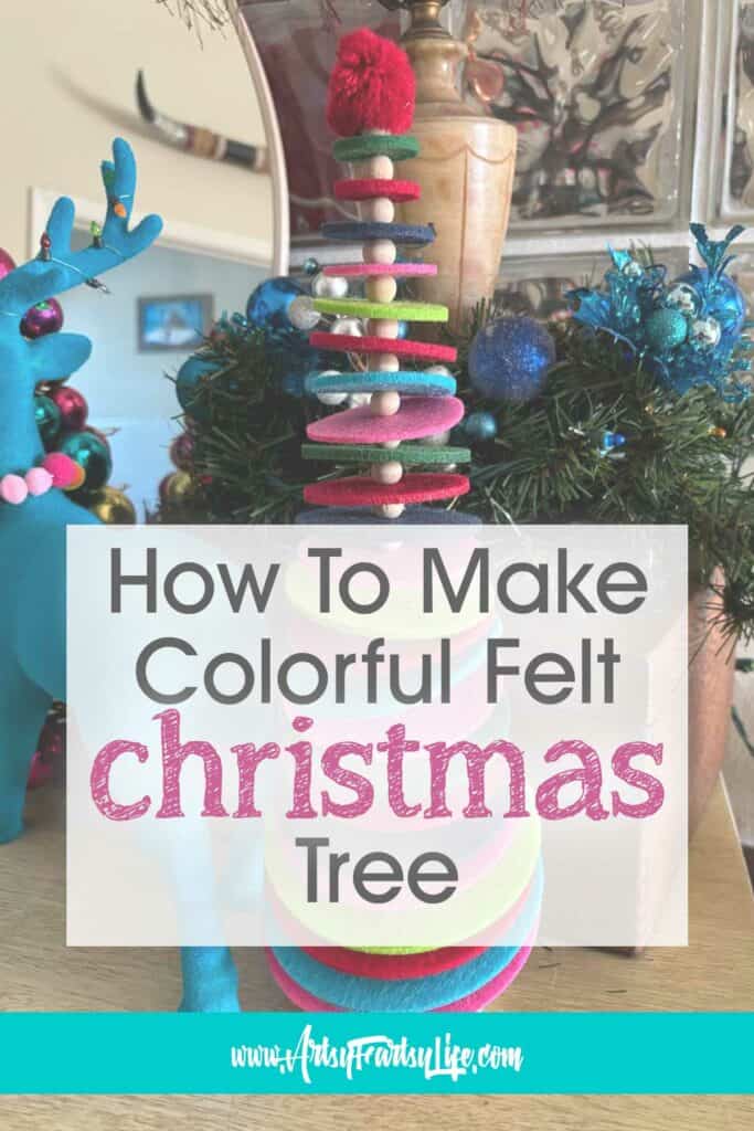 Festive Felt Colorful Christmas Tree - Eclectic Home Decor