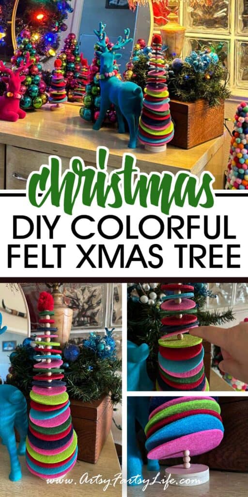 Festive Felt Colorful Christmas Tree - Eclectic Home Decor