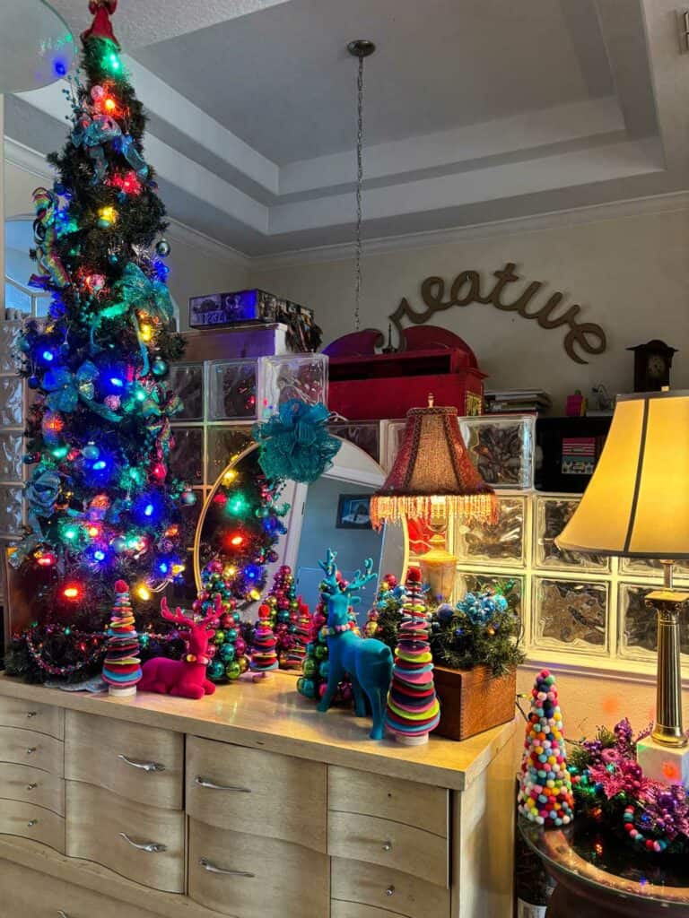 Maximalist Eclectic Christmas: My Colorful Decorations and Budget-Friendly Tips
