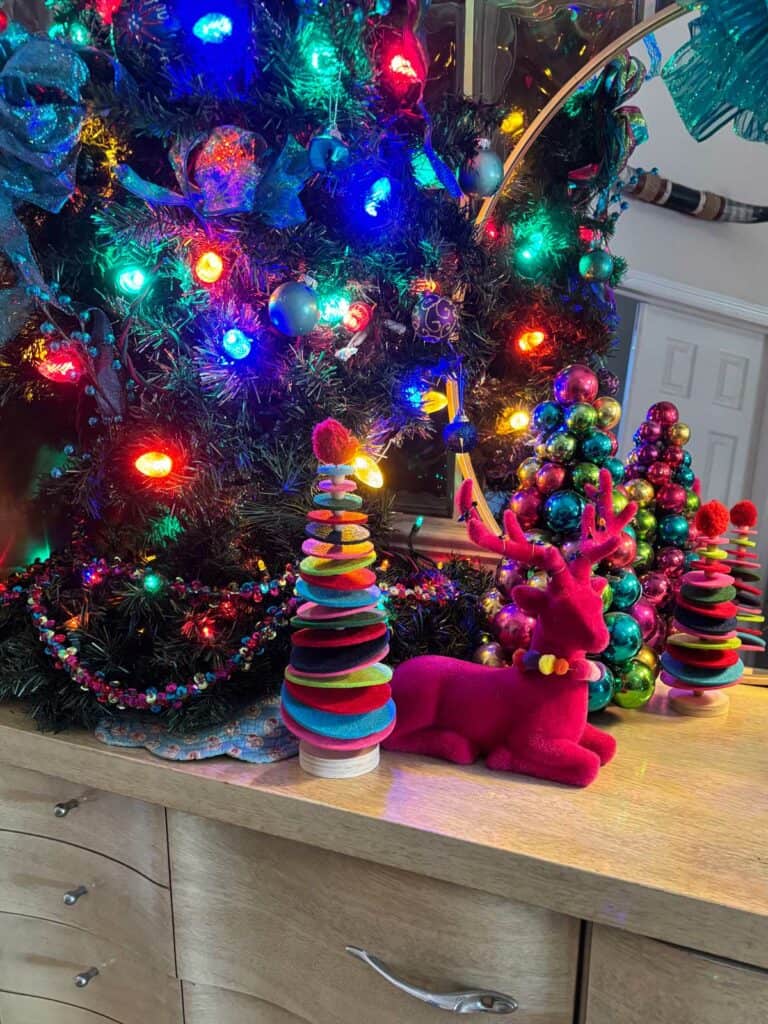 Maximalist Eclectic Christmas: My Colorful Decorations and Budget-Friendly Tips
