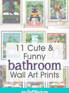 11 Cute and Funny Bathroom Wall Art Prints for Instant Download