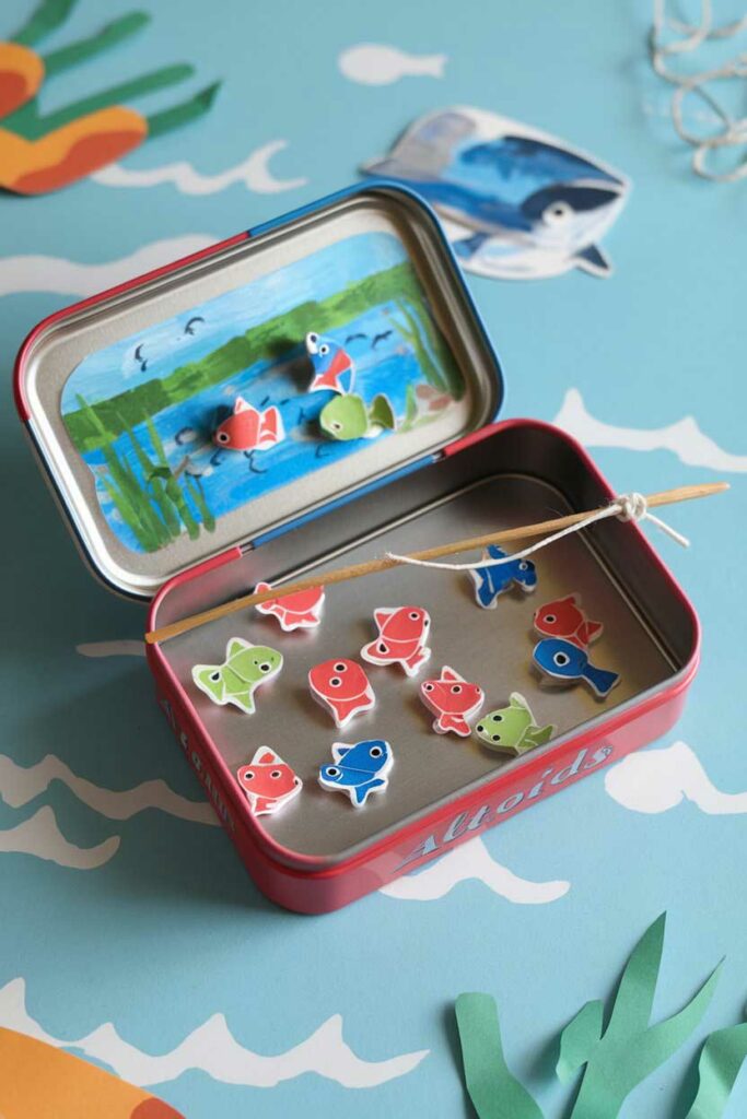 Altoids Tin Magnetic Fishing Game