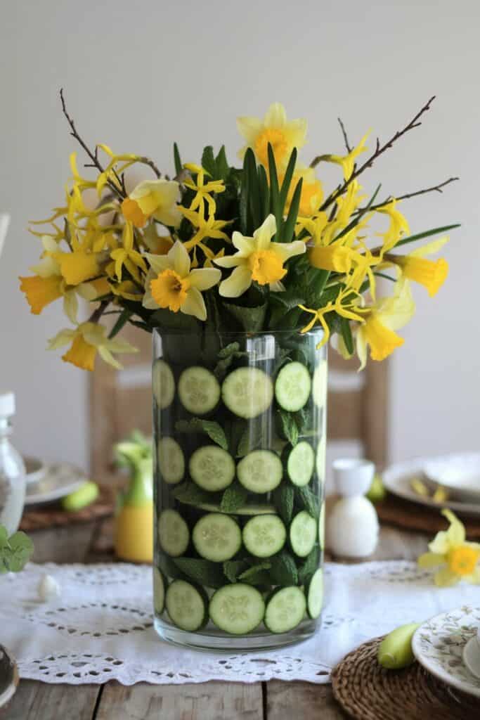 Cucumber and Mint Marvel: A Fresh Summer Centerpiece