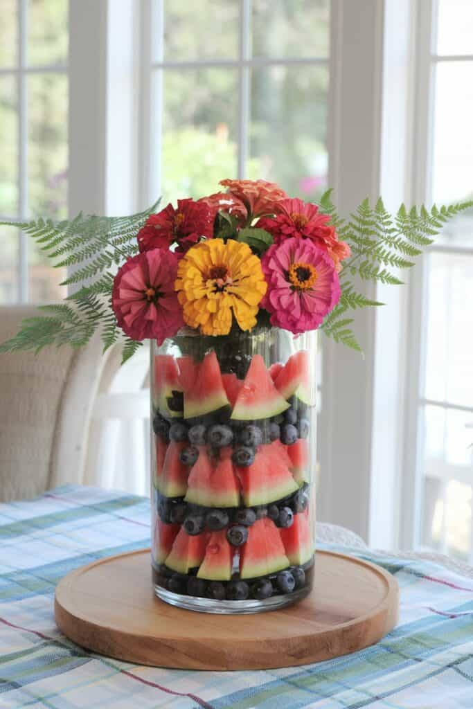 Sweet and Juicy: Watermelon and Blueberries Delight For Summer