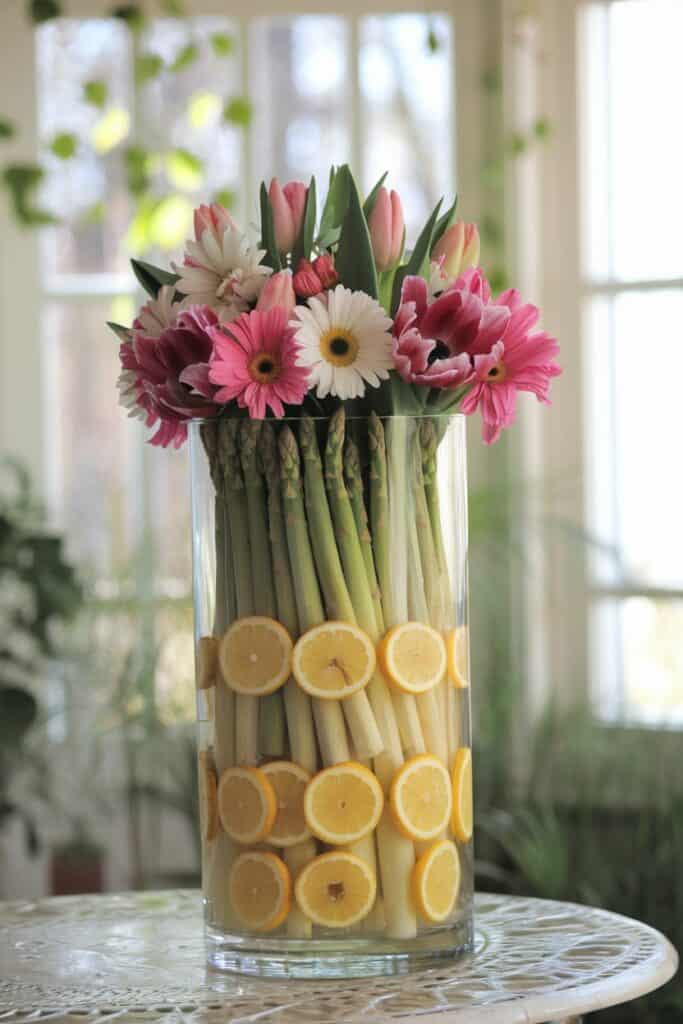 Lemon & Asparagus Elegance: A Clean and Sophisticated Look For Summer Decorating