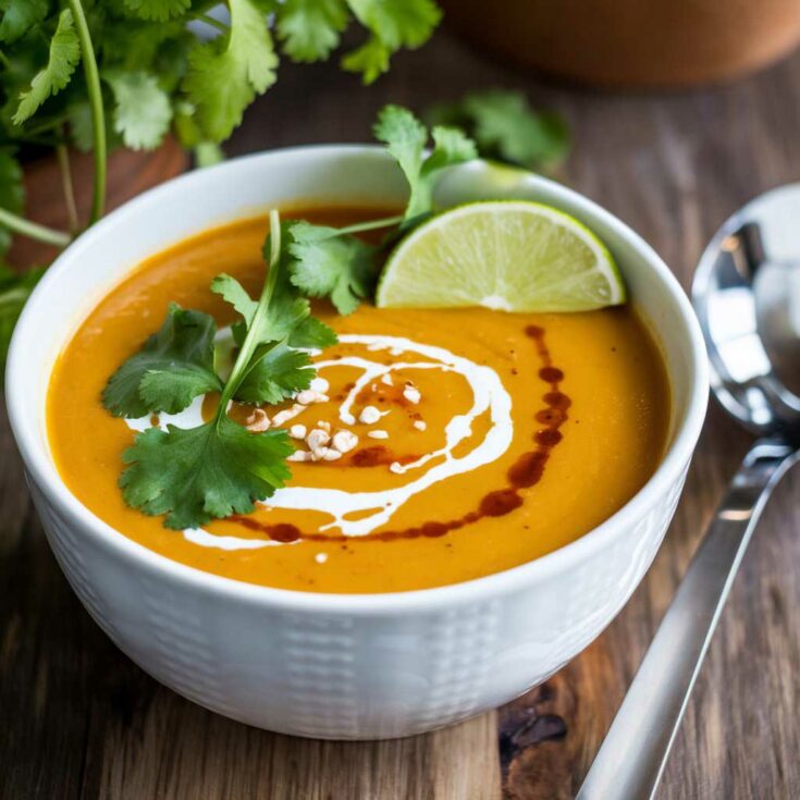 Thai Inspired Butternut Squash Soup