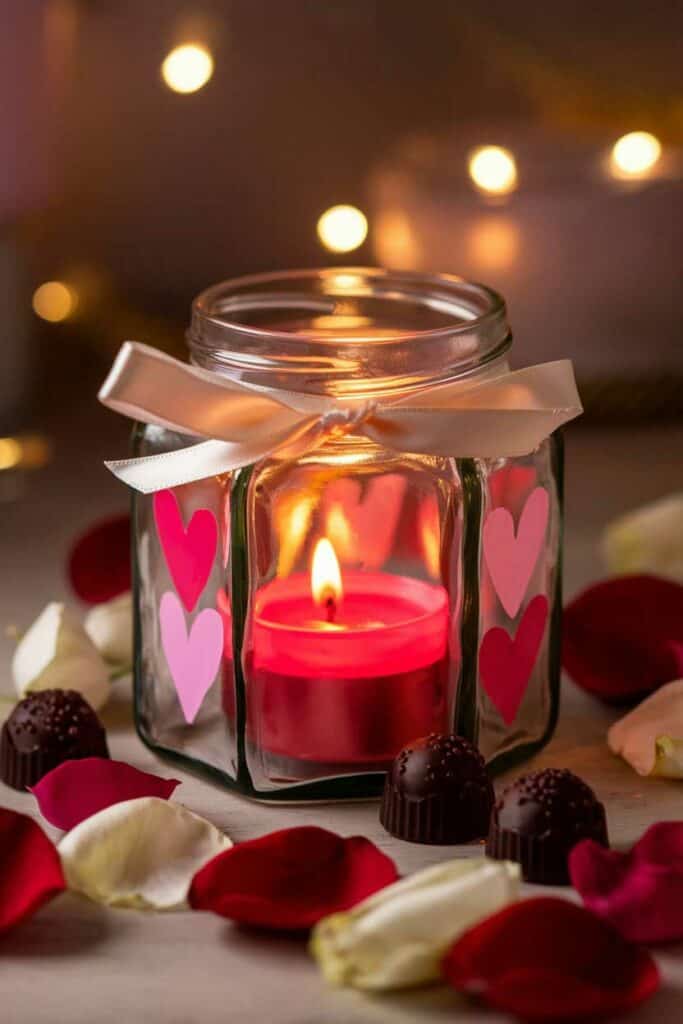 Love in a Jar: Romantic Valentine’s Day Candle Holders