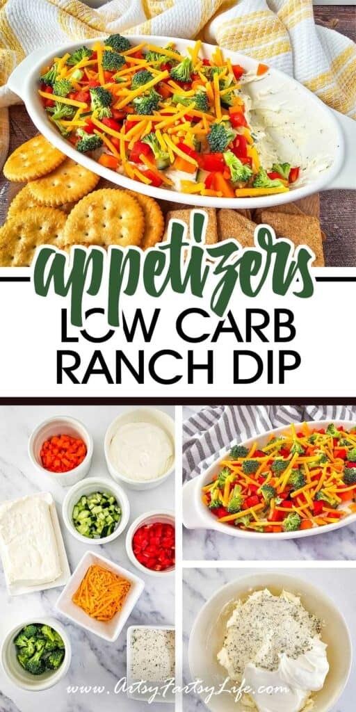 Keto Friendly Ranch Dip - Low Carb Appetizers