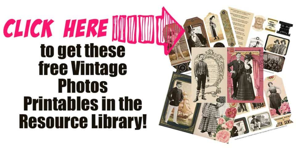 Free Printable Vintage Photos Junk Journal · Artsy Fartsy Life