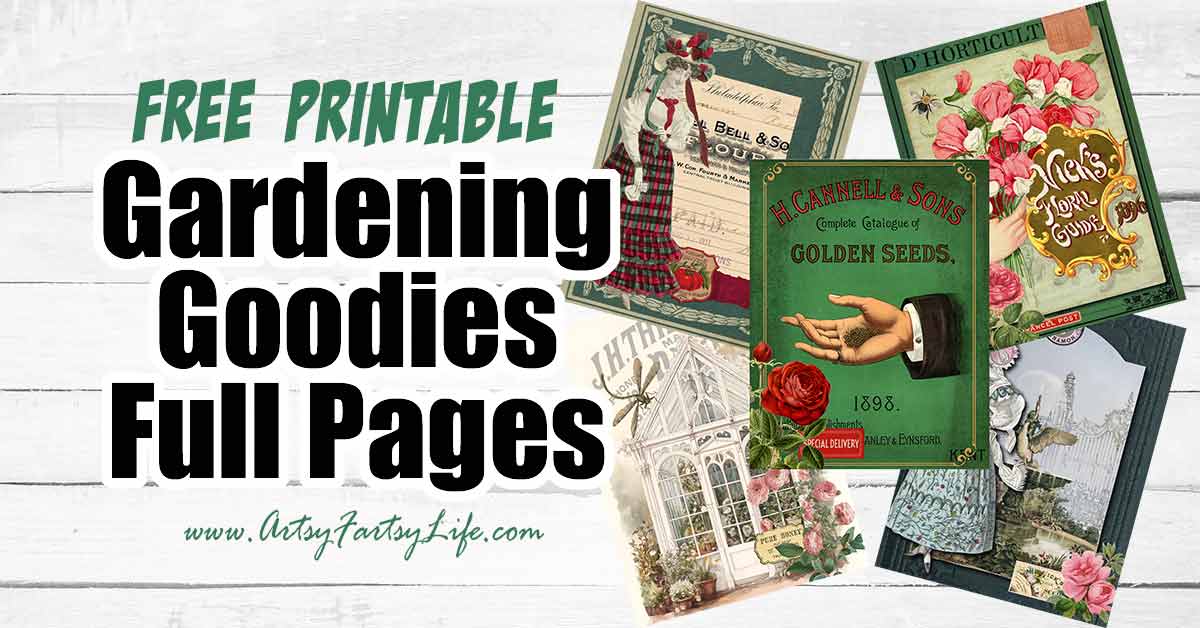 5 Free Vintage Gardening Printables - Great For Journals, Scrapbooking ...