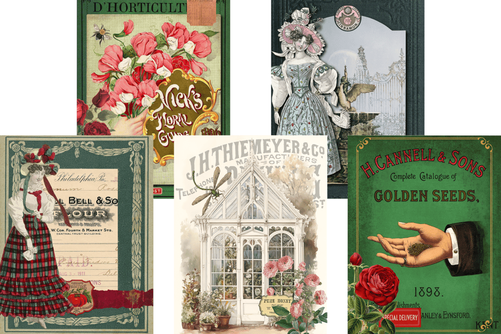 5 Stunning Free Vintage Gardening Printables – Perfect for Junk Journals!
