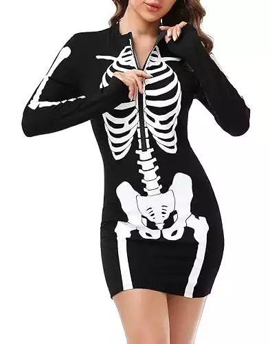 Women's Skeleton Dress Halloween