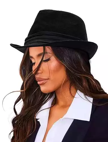 Classic Black Fedora Hat