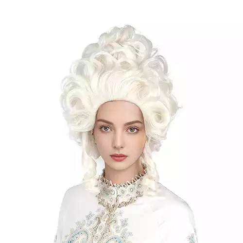 Platinum Blonde White Wig