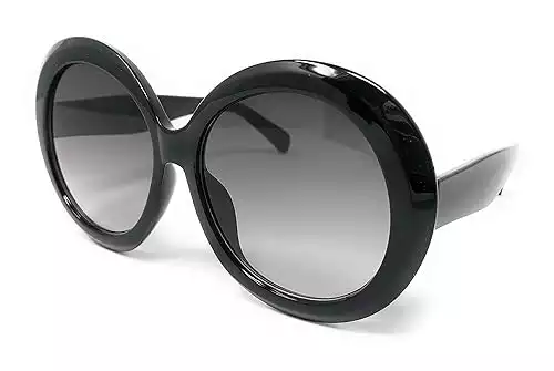 Women's Black Oversize Sunglasses