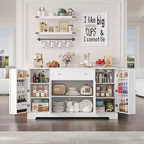 HITHOS 54" Buffet Cabinet with Storage