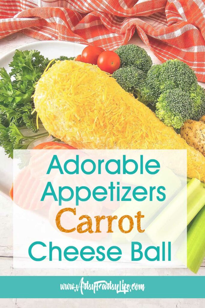 Adorable Carrot Cheese Ball - Super Fun Appetizer