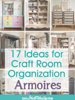 17 Stunning Ideas for Craft Room Organization Armoires