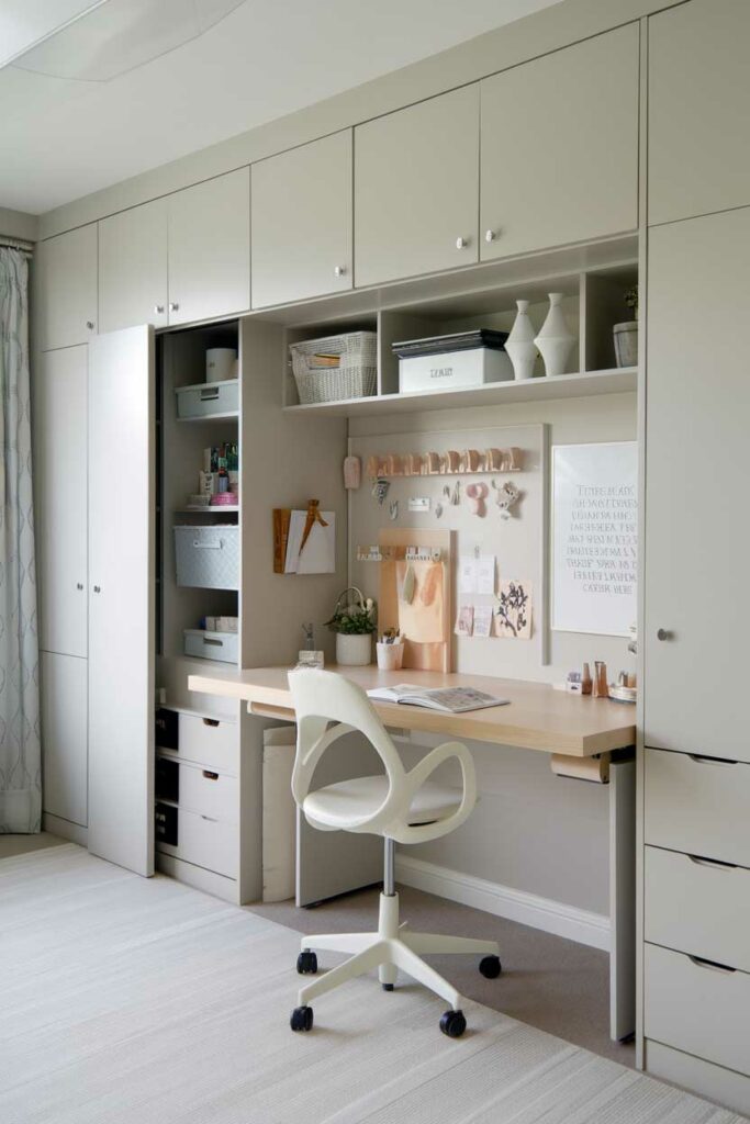 19. Multi-Purpose Craft Room & Office with Hidden Storage