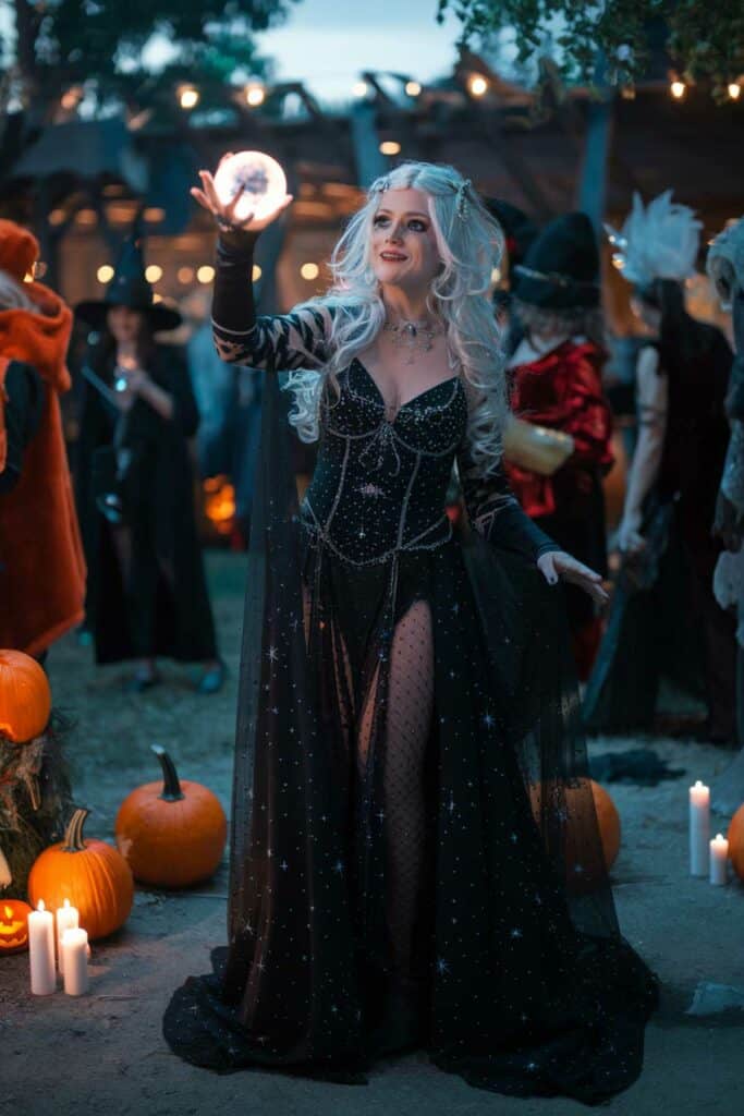 11. DIY Celestial Sorceress Halloween Costume