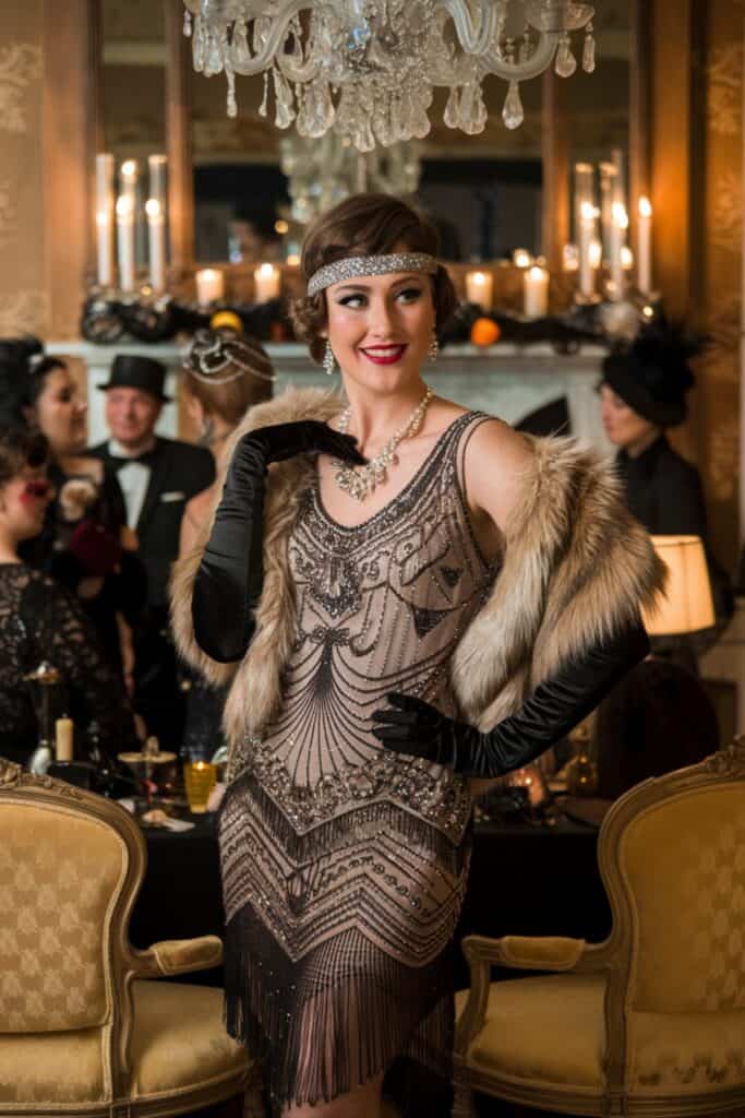 1. 1920s Gatsby Queen - DIY Halloween Costume