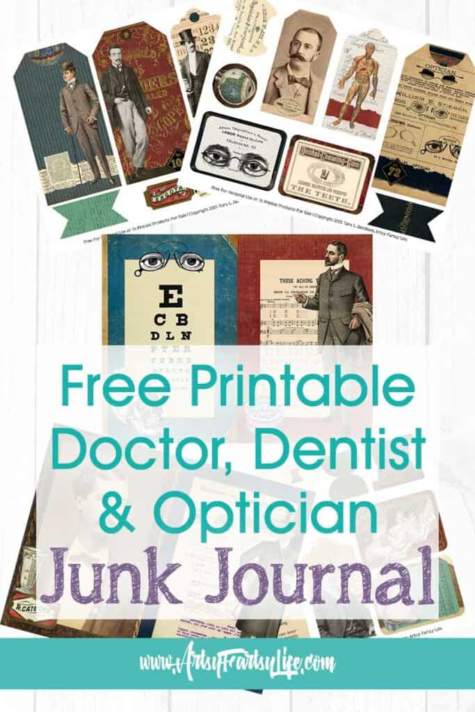 Vintage Doctors, Dentists & Opticians Theme - Free Printable Junk Journal