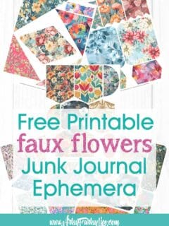 5 Faux Flower Fabric Freebies – Vintage Ephemera