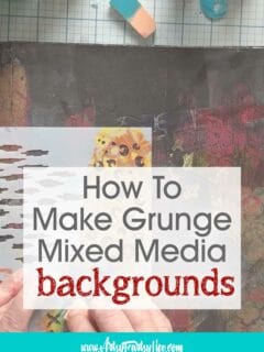 How To Make Grunge Mixed Media Backgrounds With Stencils and Gel Plates