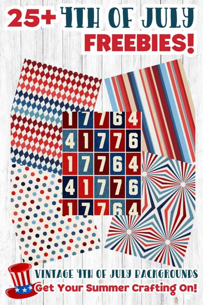 5 Vintage 4th of July Background Free Printables 5 Vintage 4th of July Background Free Printables