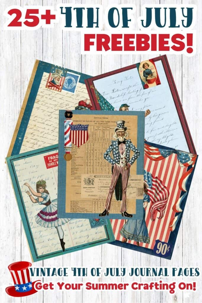 4th of July Journal Pages or Covers Free Printable 4th of July Journal Pages or Covers Free Printable